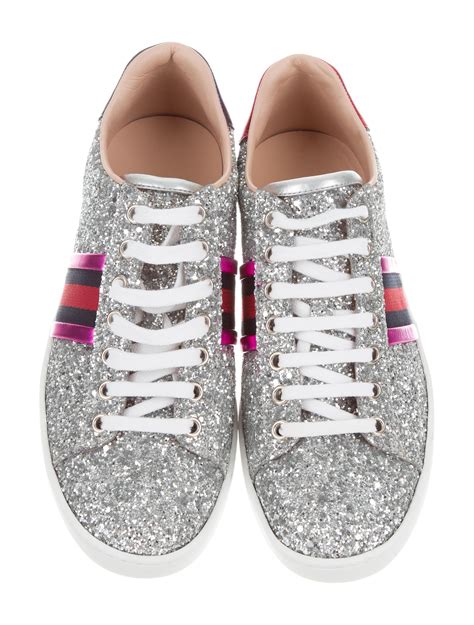 gucci red glitter sneakers|sparkly gucci shoes.